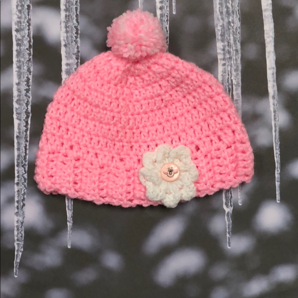 🌸🌸Pink Baby winter beanie hat 🌸🌸